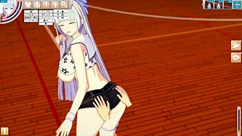 in this hentai anime, the busty girl gets her tits massaged and sucked.