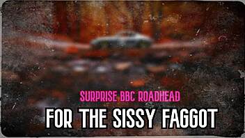 surprise bbc roadhead for the sissy faggot xvideos