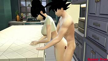 Episode 5: Beautiful milf mom gets assfucked by her two sons all day in the kitchen while husband works 😈