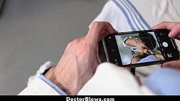 gay doctor examines his patient in the office