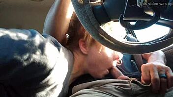 Gay blowjob action in dark socks
