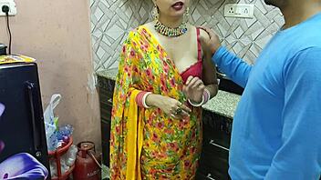 Bhabhi's tight pussy gets pounded in kitchen by ex