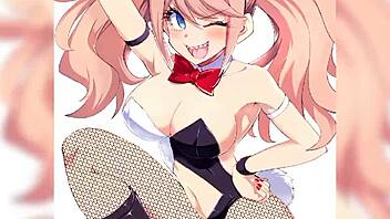 Enoshima Junko in steamy Danganronpa hentai