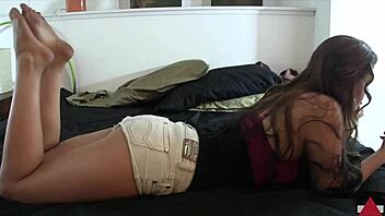 You're getting spanked hard in jeanshorts for being naughty in the garage. No escape from this punishment!