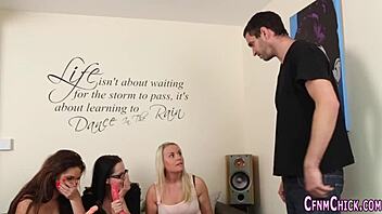 Cfnm domina facialized!