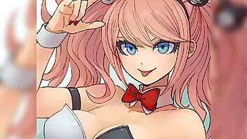 Enoshima Junko in steamy Danganronpa hentai