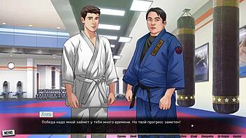 Beautiful anime game with big tits and hard cock