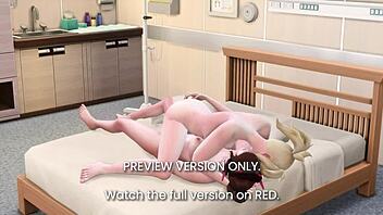 Overwatch 3d hentai preview version with rough cartoon action.