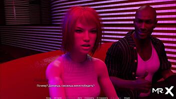 This babe shows her boobs during acting lessons in the club.