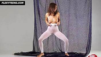 Mega Sexy Gymnast Salaskina Shows Off Skills