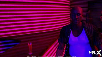 This babe shows her boobs during acting lessons in the club.