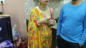 Bhabhi's tight pussy gets pounded in kitchen by ex