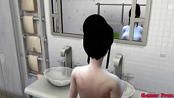 Episode 5: Beautiful milf mom gets assfucked by her two sons all day in the kitchen while husband works 😈