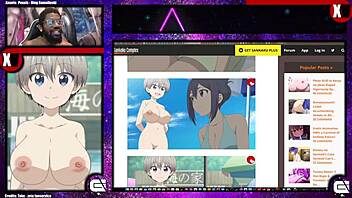 uzaki-chan shows her thick breasts in the comic