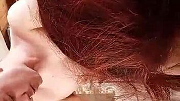 The pretty guy with big tits gets bent over on the sofa for crazy doggystyle action.