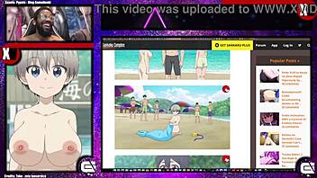 uzaki-chan shows her thick breasts in the comic