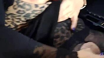 Wife pleasures husband with a public pussy pumping session