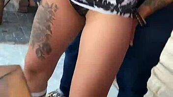 Teen 18+ caught naked on the street near friends’ house.