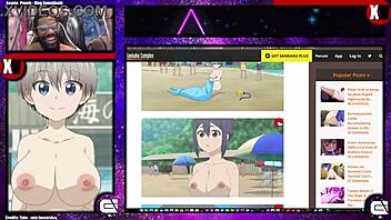 uzaki-chan shows her thick breasts in the comic