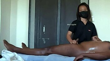 In this casual massage, the happy ending leads to intense cumming for the gay couple