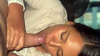 Colombian babe sucks huge cock in stunning 4K close-up