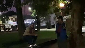 Teen 18+ caught naked on the street near friends’ house.