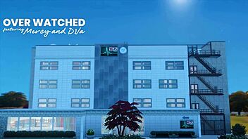 Overwatch 3D hentai preview med hårt tecknat knull