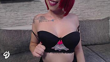 New Striptease Video in Short Dress on Webcam