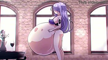 Hey, check out this anime girl getting into wild vore action!