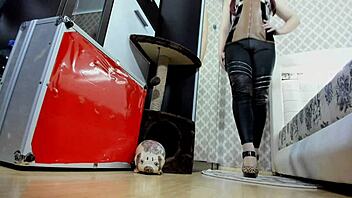 stepsister enjoys titty fuck in pov scene