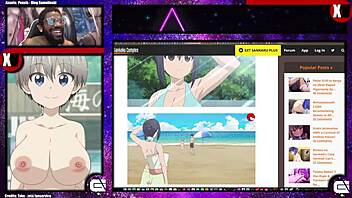 uzaki-chan shows her thick breasts in the comic