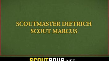 Little Gay Twink Ass Stretched by Huge Dick Scoutmaster Bareback in Forest Adventure