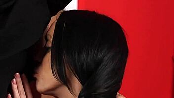 unusual centerfold gets cum shot on her face