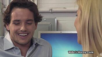 i visit the new hard cock in warehous as milf boss