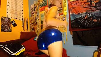 Fondling Your Package With Teasing Dildo!