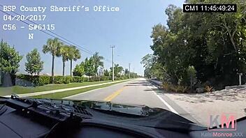 kelsi monroe flees police, gets deepthroat pounded in pov action