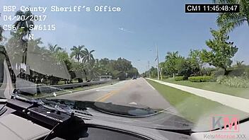 kelsi monroe flees police, gets deepthroat pounded in pov action