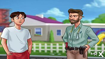 Summertime Saga episode with shaking barn