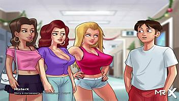 Summertime Saga episode with shaking barn