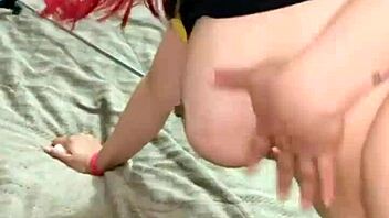 Sammy Owens enjoys sunbathing on webcam with big tits.