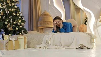 natural young beauty girl with tattoos backstage