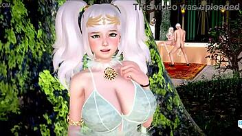 Парень и девушка в мифическом поместье Фанора 6