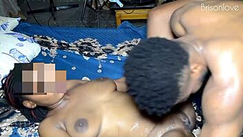 I gave her this long big black cock in and out in missionary position