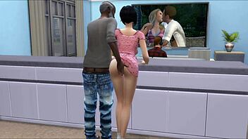Horny wife cheats with old man in 3D porn video