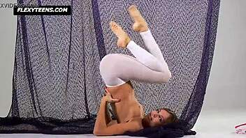 Mega Sexy Gymnast Salaskina Shows Off Skills