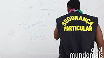 three black guys have hardcore sex in the bathroom with big cocks