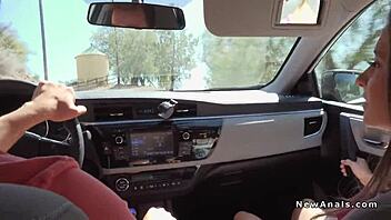 Couple Enjoys Hardcore Anal Fucking in Backyard POV