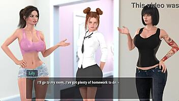 Beautiful girls in hot outfits in the game of love and passion