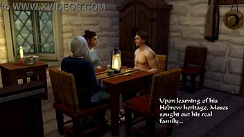 sims 4 parody with two commandments in wild orgy scene