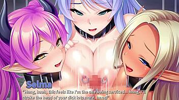 Stealing Monster Girl Harem Ep5: Amazing Blowjob Scene